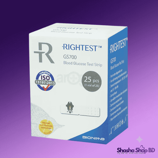Rightest Bionime GS-700 Blood Glucose Strips 25pcs | Shasha Shop BD