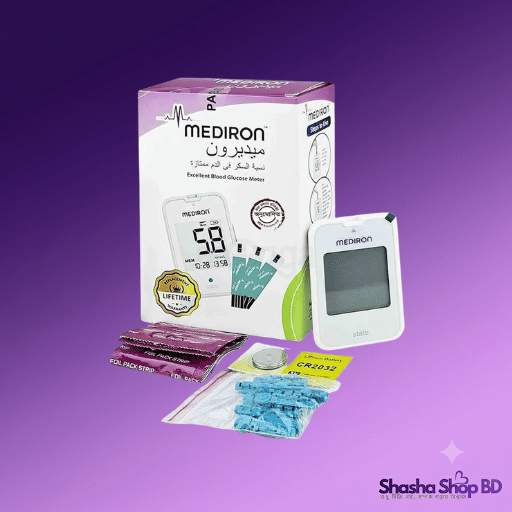 Mediron Excellent Blood Glucose Meter - Shasha Shop BD