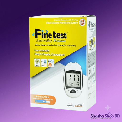 Fine Test Auto-Coding Premium Blood Glucose Meter - Shasha Shop BD