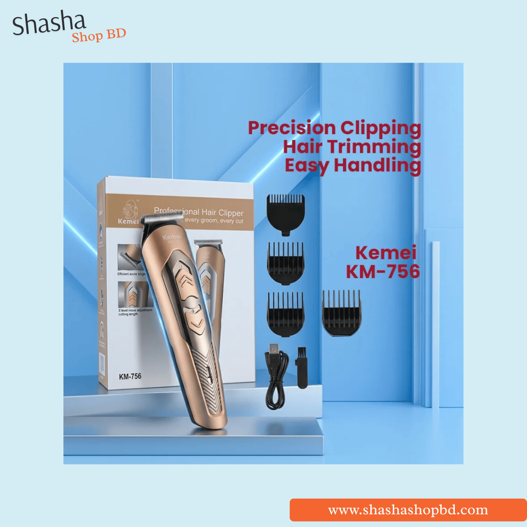 Kemei KM-756 Professional Hair Clipper | Shasha Shop BD
