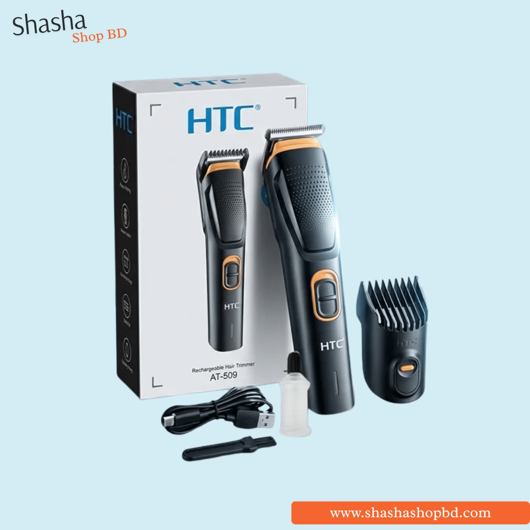 HTC AT-509 Rechargeable Hair Trimmer | Shasha Shop BD