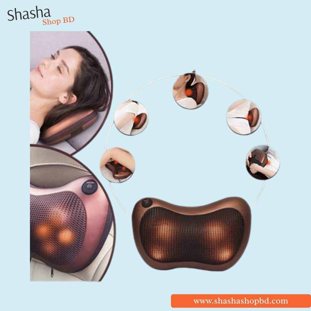 Electric Pillow Massager for Neck, Shoulder & Back | Shasha Shop BD