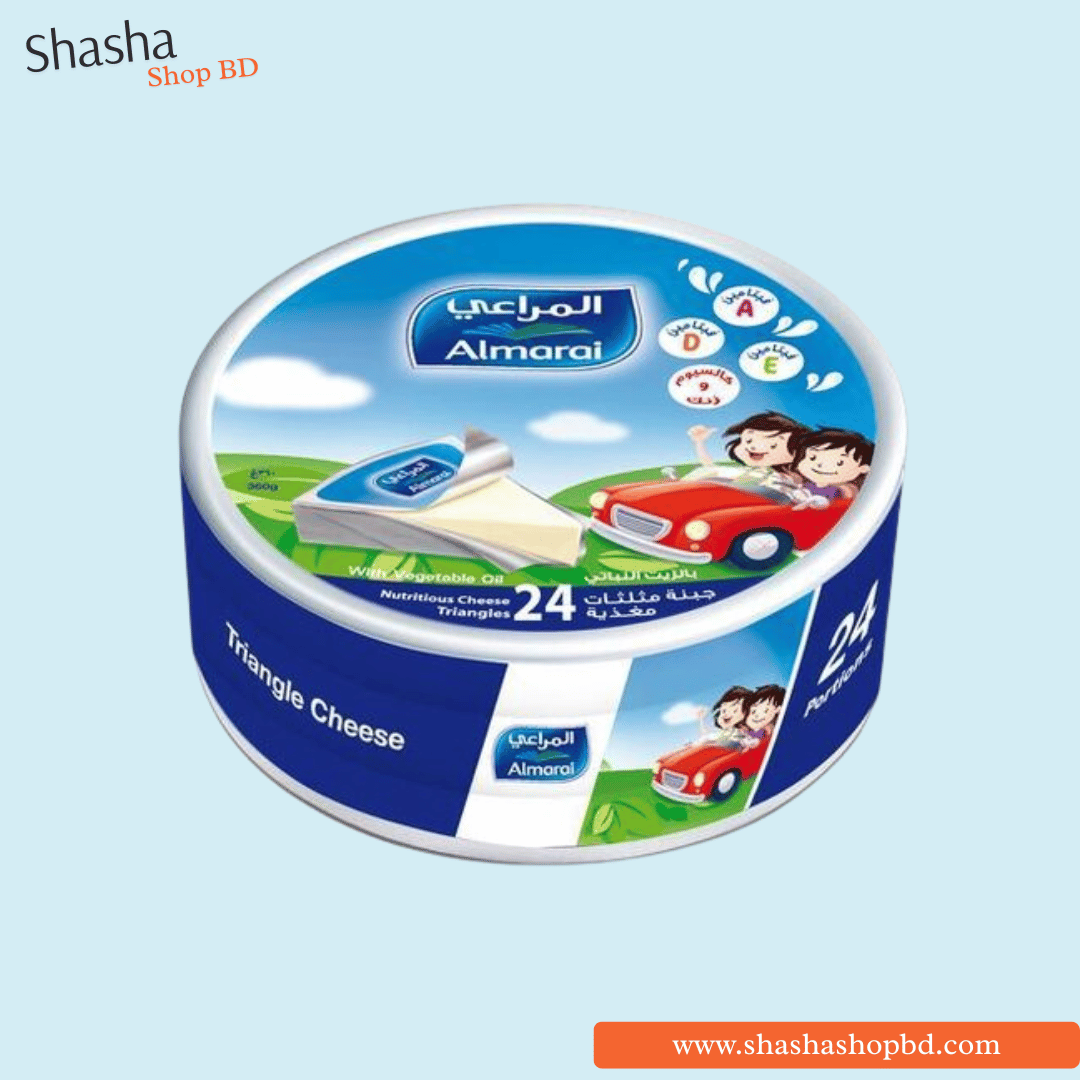 Almarai Triangle Cheese 24 Portions 360g | আলমারাই ট্রায়াঙ্গেল চিজ | Shasha Shop BD