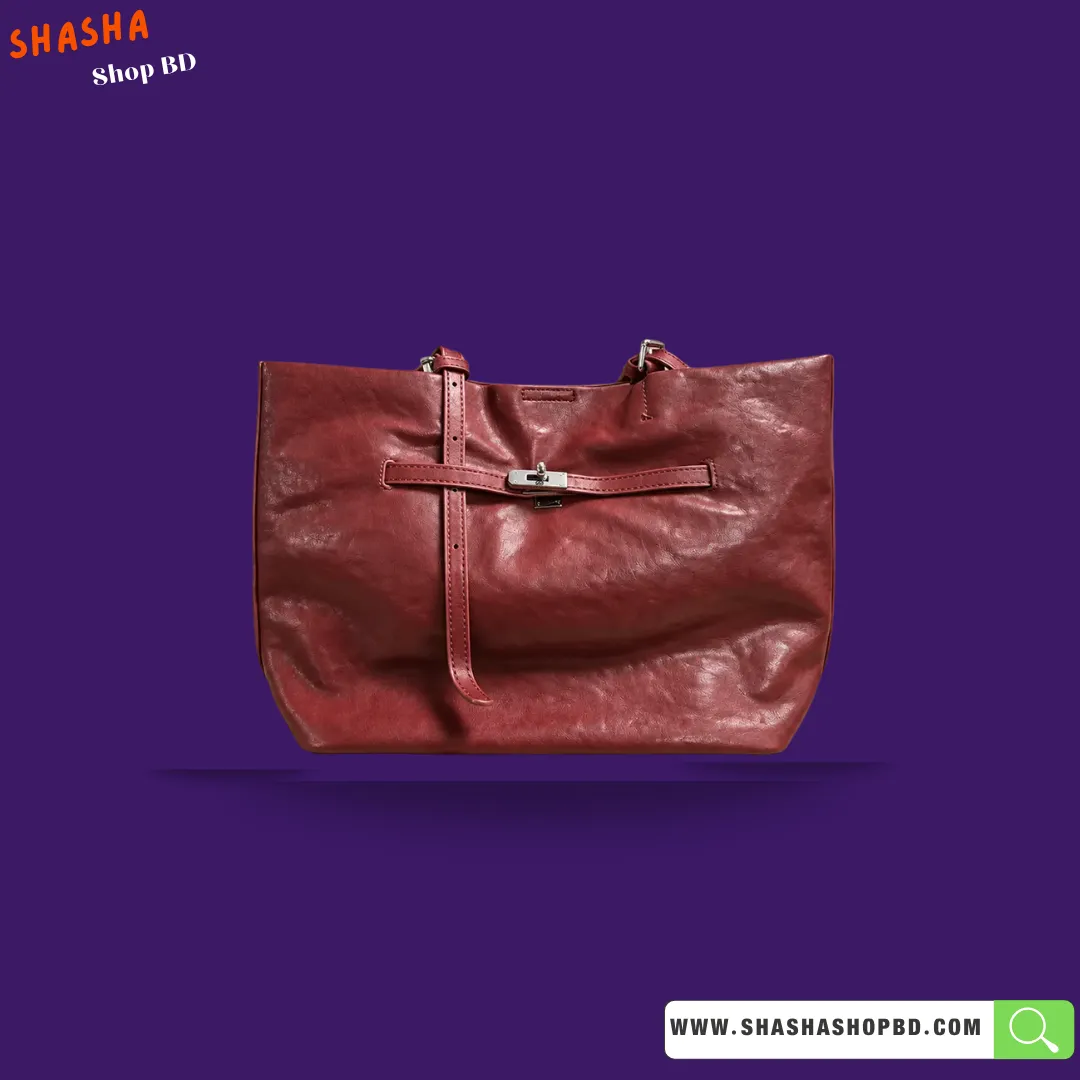 Premium Leather Large Capacity Bag for Women (F12) | Shasha Shop BD