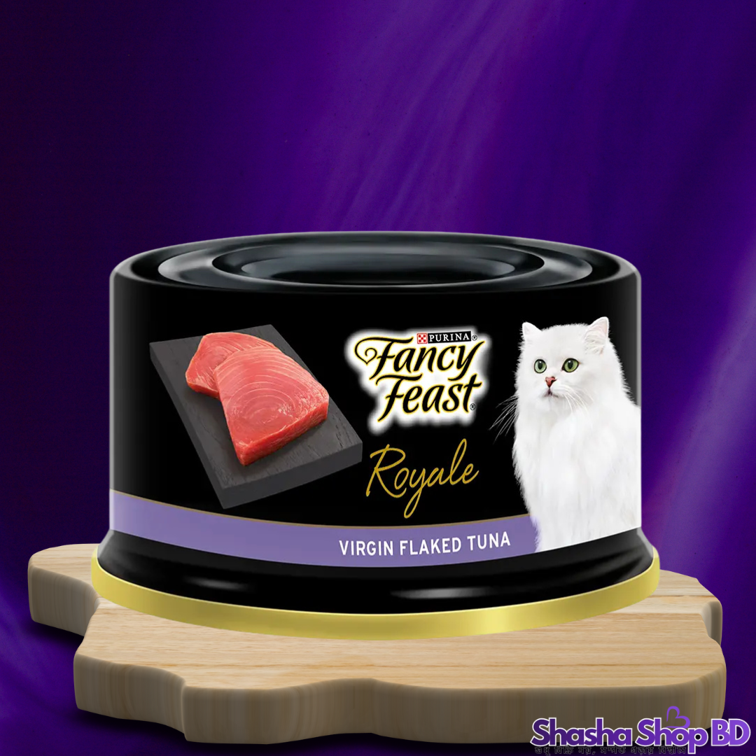 Purina Fancy Feast Royale Virgin Flaked Tuna, 85g – প্রিমিয়াম স্বাদে বিড়ালের জন্য সেরা উপহার!