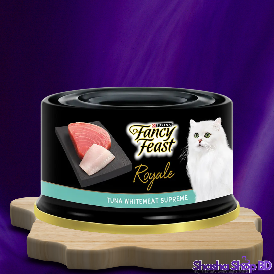 Purina Fancy Feast Royale Tuna Whitemeat Supreme, 85g – টুনা মাছের সেরা স্বাদে রাজকীয় তৃপ্তি!