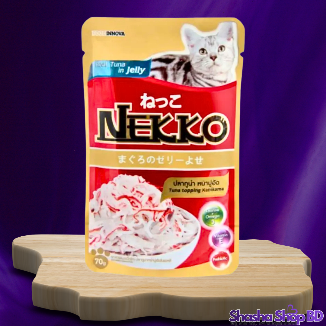 Nekko Tuna topping Shrimp and Scallop, 70g – সাগরের সেরা তিনটি স্বাদের রাজকীয় সংমিশ্রণ!