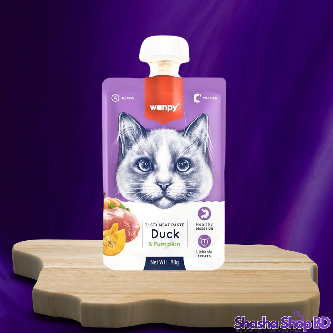 Wanpy Tasty Meat Paste Duck & Pumpkin, 90g – হাঁসের মাংস ও মিষ্টি কুমড়ার দারুণ স্বাদ!