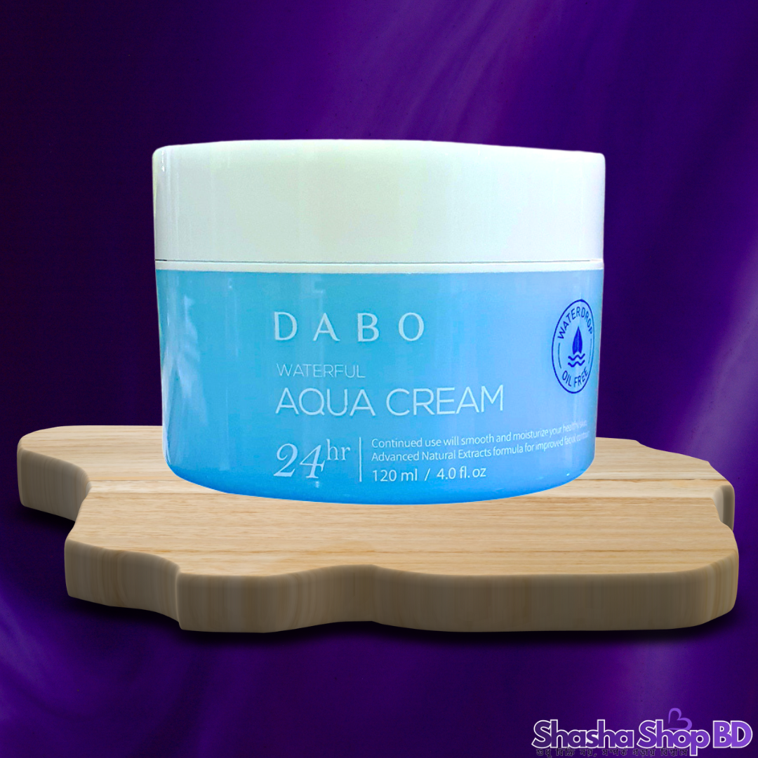 🌊 Dabo Waterful Aqua Cream 24hr, 120ml – ২৪ ঘণ্টা পান গভীর ময়েশ্চার ও সতেজতা!