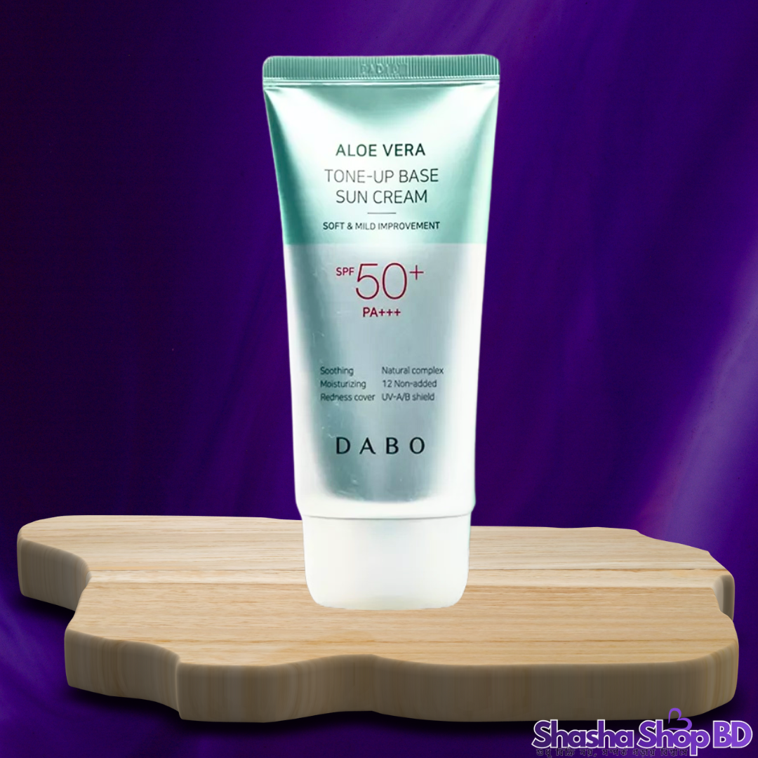 🌿 Dabo Aloe Vera Tone-Up Base Sun Cream, 70ml – রোদে সুরক্ষা ও মেকআপ ফিনিশ একসাথে!