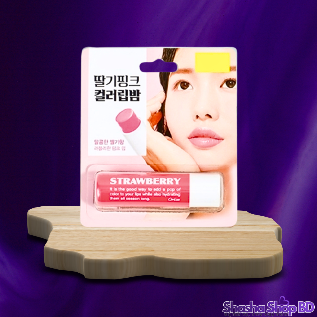🍓 Oriox Color Lip Balm 4.8g – Strawberry: স্ট্রবেরির সতেজতায় ঠোঁট হোক গোলাপি, নরম ও আকর্ষণীয়!
