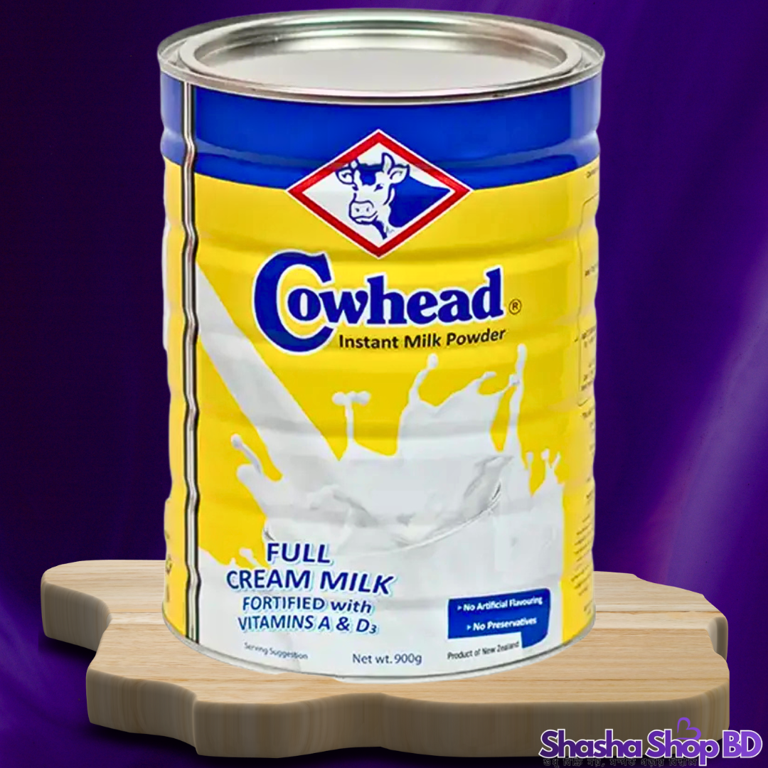 🥛 Cowhead Instant Full Cream Milk Powder – 900g নিউজিল্যান্ডের বিশুদ্ধতা আর খাঁটি দুধের স্বাদ—এখন আপনার প্রতিদিনের নাস্তায়!