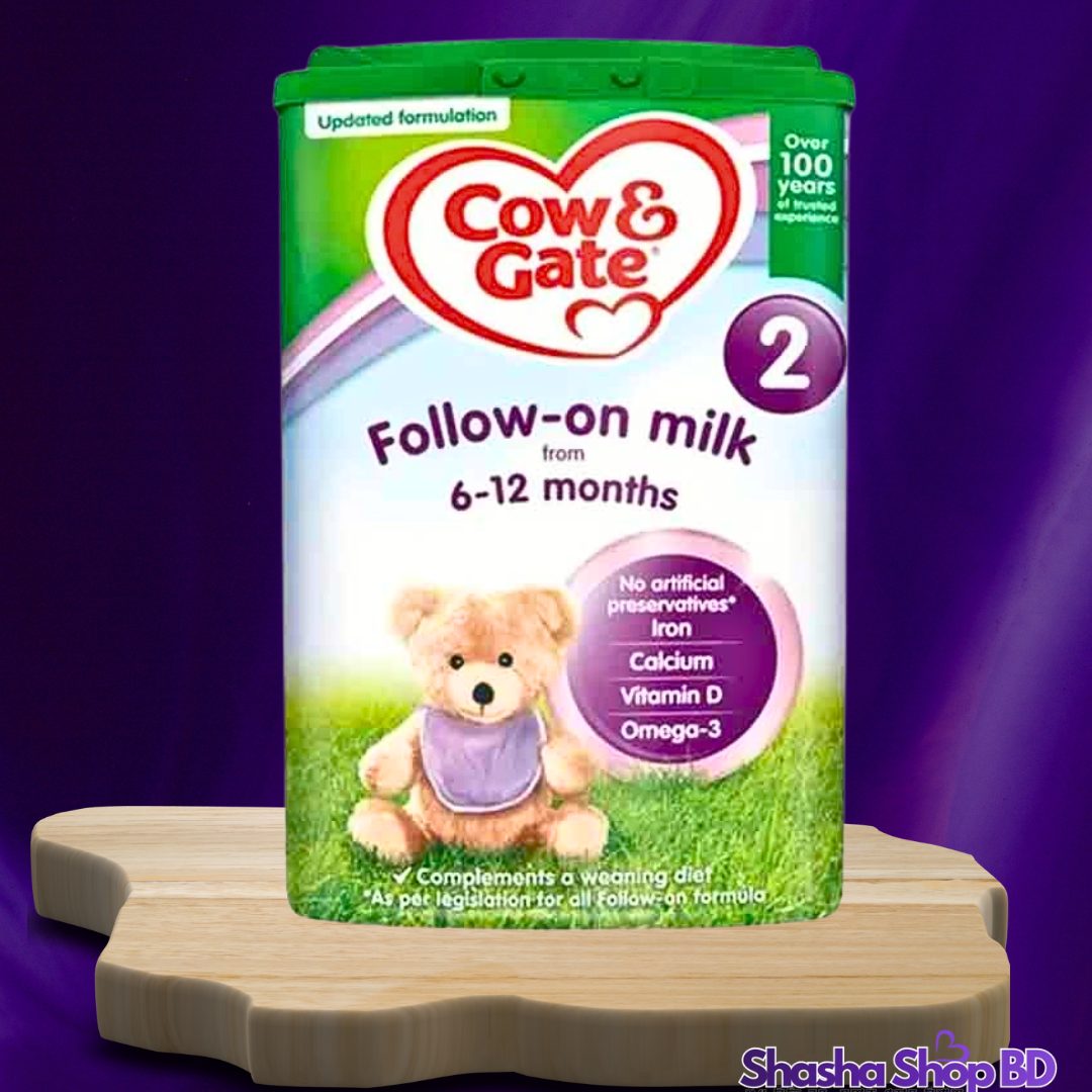 🍼 Cow & Gate 2 Follow-on Milk Powder (6 to 12 Months) – 800g আপনার সোনামণির ৬ থেকে ১২ মাস বয়সের পুষ্টি ও সুস্থ বেড়ে ওঠার বিশ্বস্ত সমাধান!