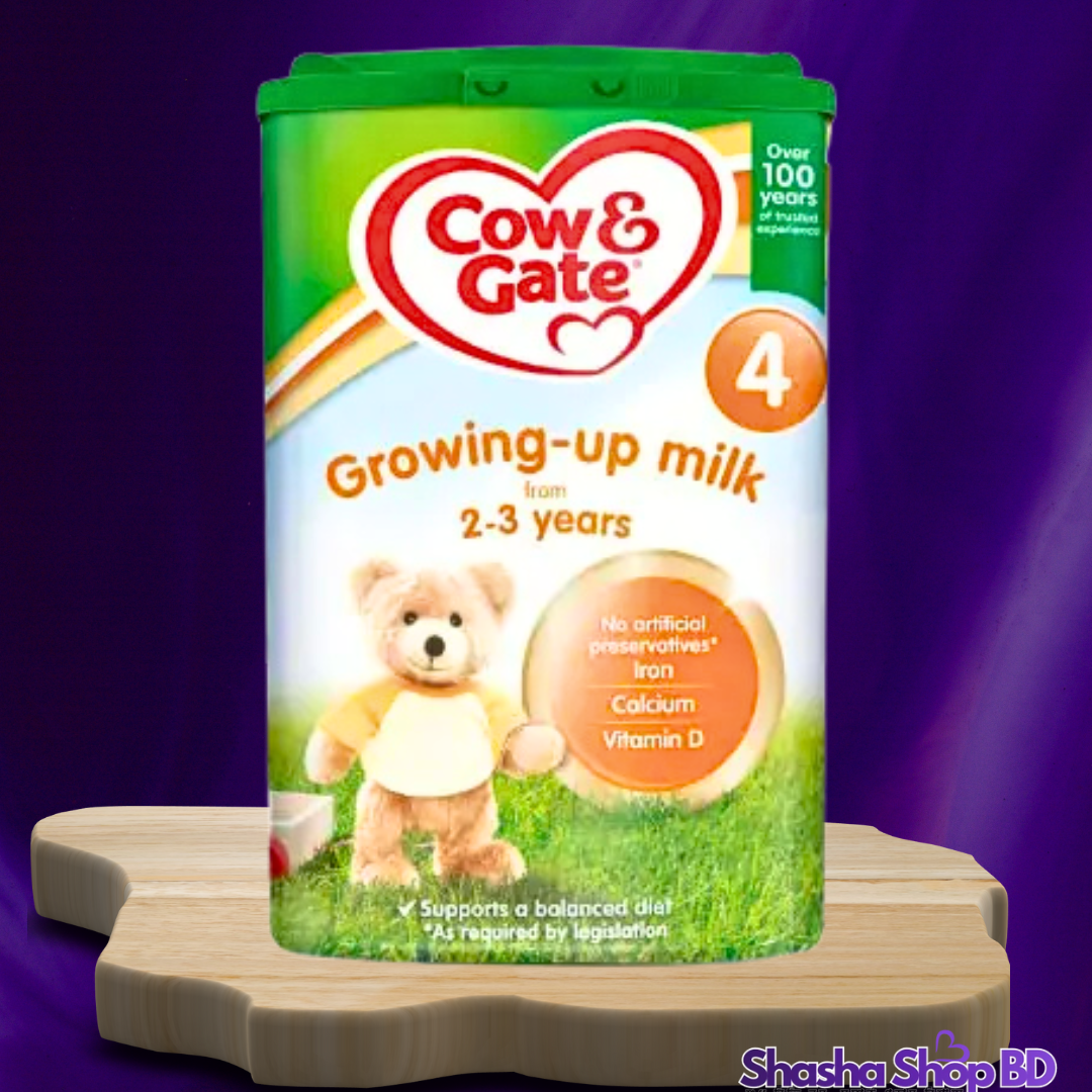 🍼 Cow & Gate 4 Growing Up Milk Powder (2 to 3 Years) – 800g আপনার ২-৩ বছর বয়সী দুরন্ত সোনামণির সঠিক বৃদ্ধি ও পুষ্টির বিশ্বস্ত সঙ্গী!