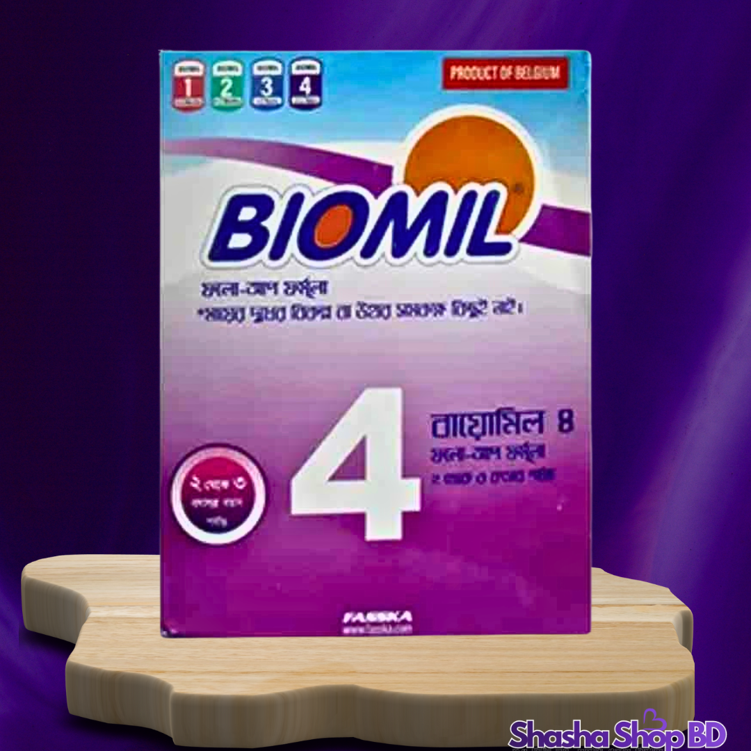 🍼 Biomil 4 Follow-Up Formula Milk Powder (2 to 3 Years) – 350g আপনার ২ থেকে ৩ বছর বয়সী সোনামণির সঠিক বৃদ্ধি ও দুরন্ত শৈশবের জন্য প্রিমিয়াম পুষ্টি!
