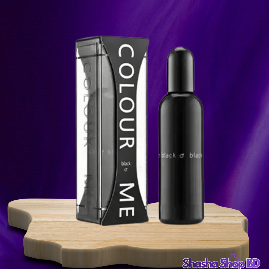 🖤 Colour Me Black Eau De Parfum Spray – 90ml ​আপনার ব্যক্তিত্বে যোগ করুন এক রহস্যময় আভিজাত্য এবং দীর্ঘস্থায়ী পুরুষালি আবেদন!
