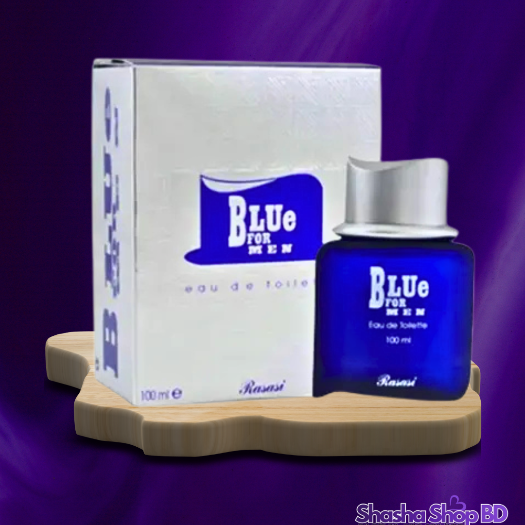 💙 Rasasi Blue for Men Eau de Toilette Spray – 100ml ​সতেজতা এবং আভিজাত্যের এক নিখুঁত সমন্বয়—আধুনিক পুরুষের ব্যক্তিত্বের অবিচ্ছেদ্য অংশ!