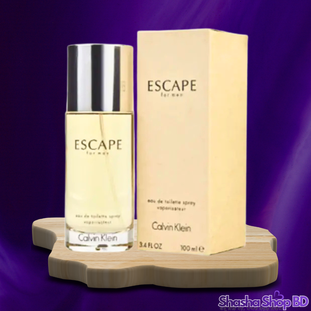 🌊 Calvin Klein Escape For Men Eau de Toilette Spray – 100ml মুক্ত চেতনা, রোমাঞ্চ এবং সতেজতার এক ক্লাসিক সংমিশ্রণ—নিজেকে আবিষ্কার করুন নতুন এক আভিজাত্যে!