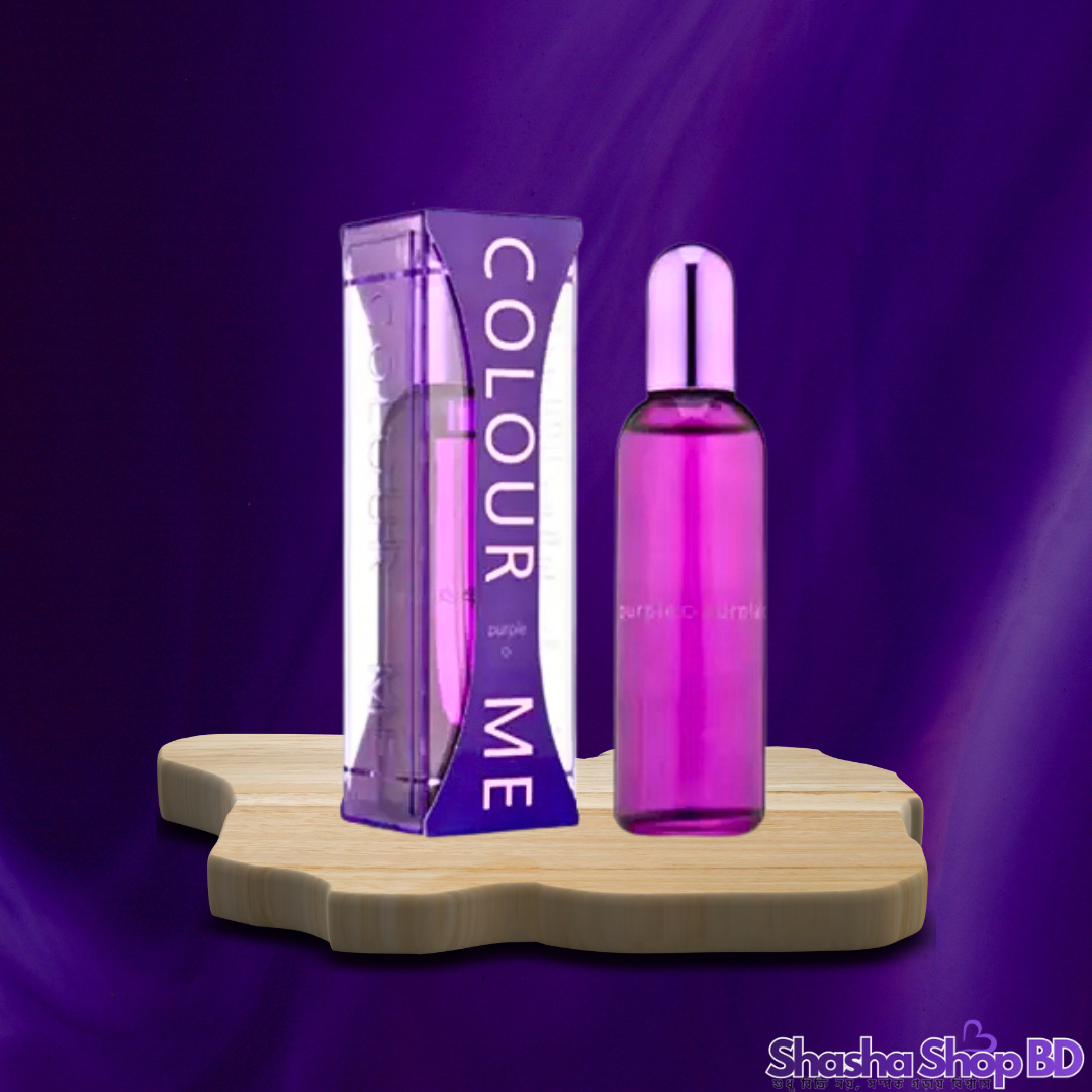 💜 Colour Me Purple Eau De Parfum For Women – 100ml আভিজাত্য, মোহনীয়তা এবং রাজকীয় স্নিগ্ধতার এক অনন্য সংমিশ্রণ—প্রতিটি পদক্ষেপে ছড়ান মুগ্ধতা!