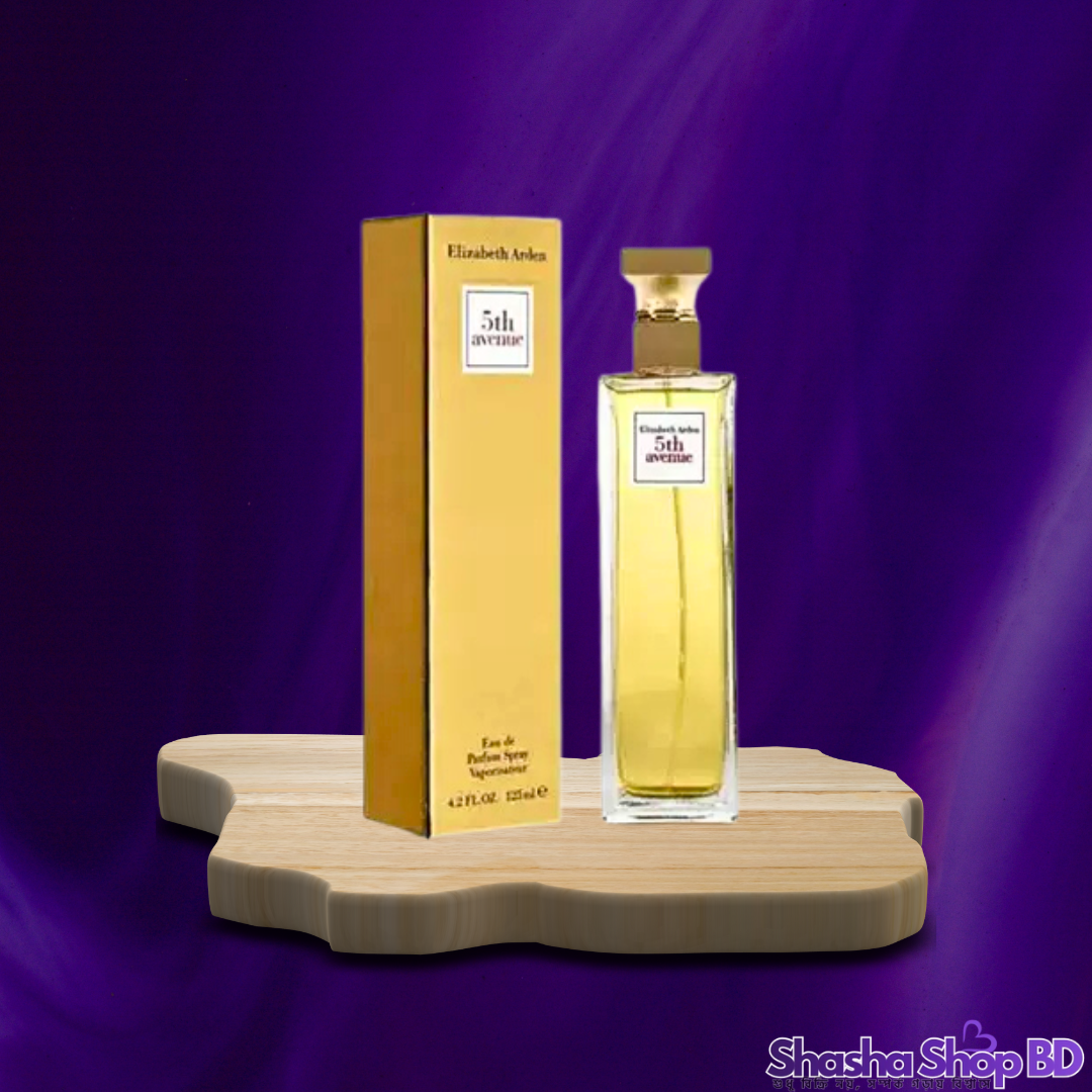 Elizabeth Arden 5th Avenue Eau De Parfum Spray – 125ml আভিজাত্য, আধুনিকতা এবং ক্ল্যাসিক নারীত্বের এক অপূর্ব জয়গান—প্রতিটি স্প্রে-তে নিজেকে অনুভব করুন অনন্য!