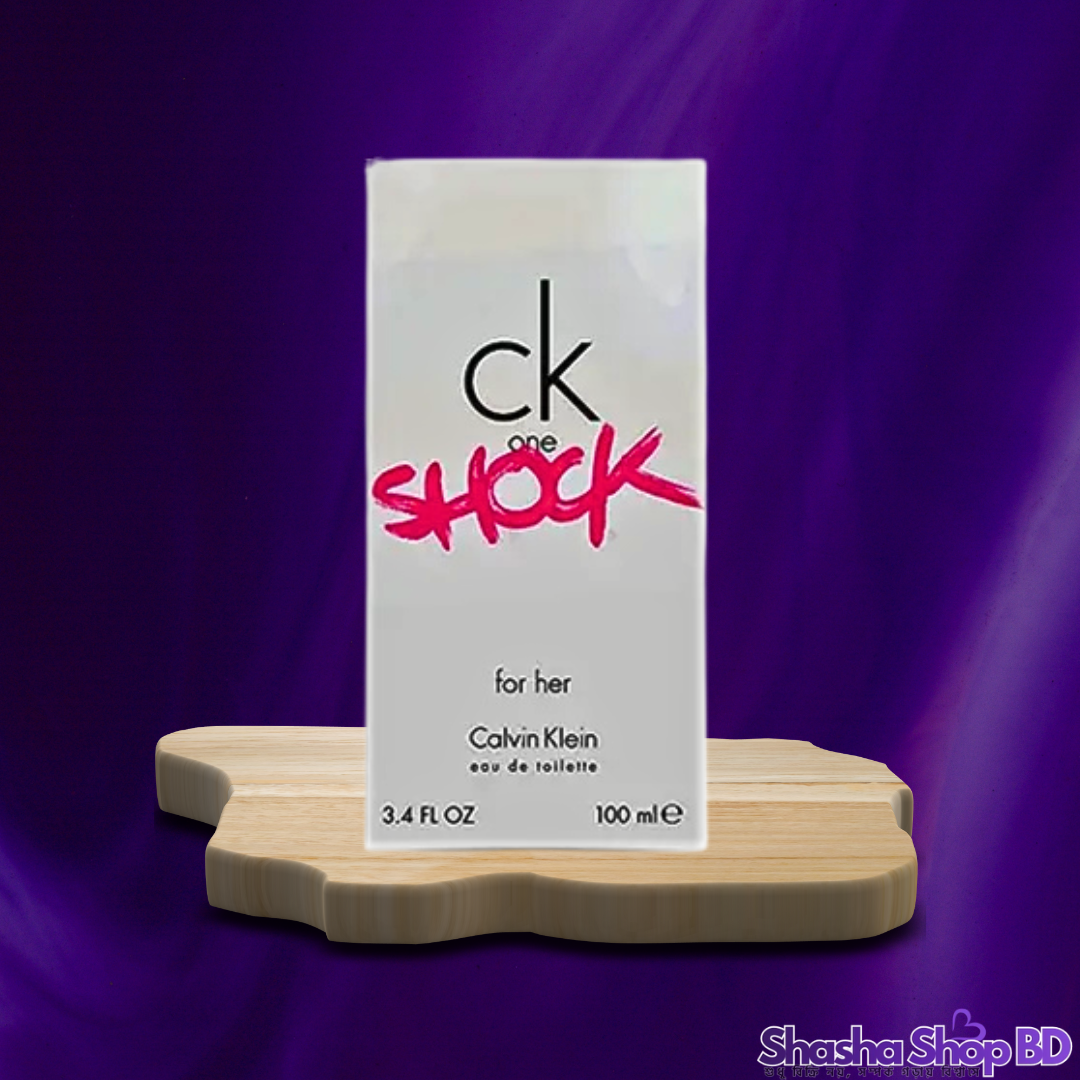 Calvin Klein CK One Shock For Her EDT Spray – 100ml সাহসী, আধুনিক এবং অপ্রতিরোধ্য—চিরাচরিত নিয়মের বাইরে নিজেকে মেলে ধরুন এক নতুন রূপে!