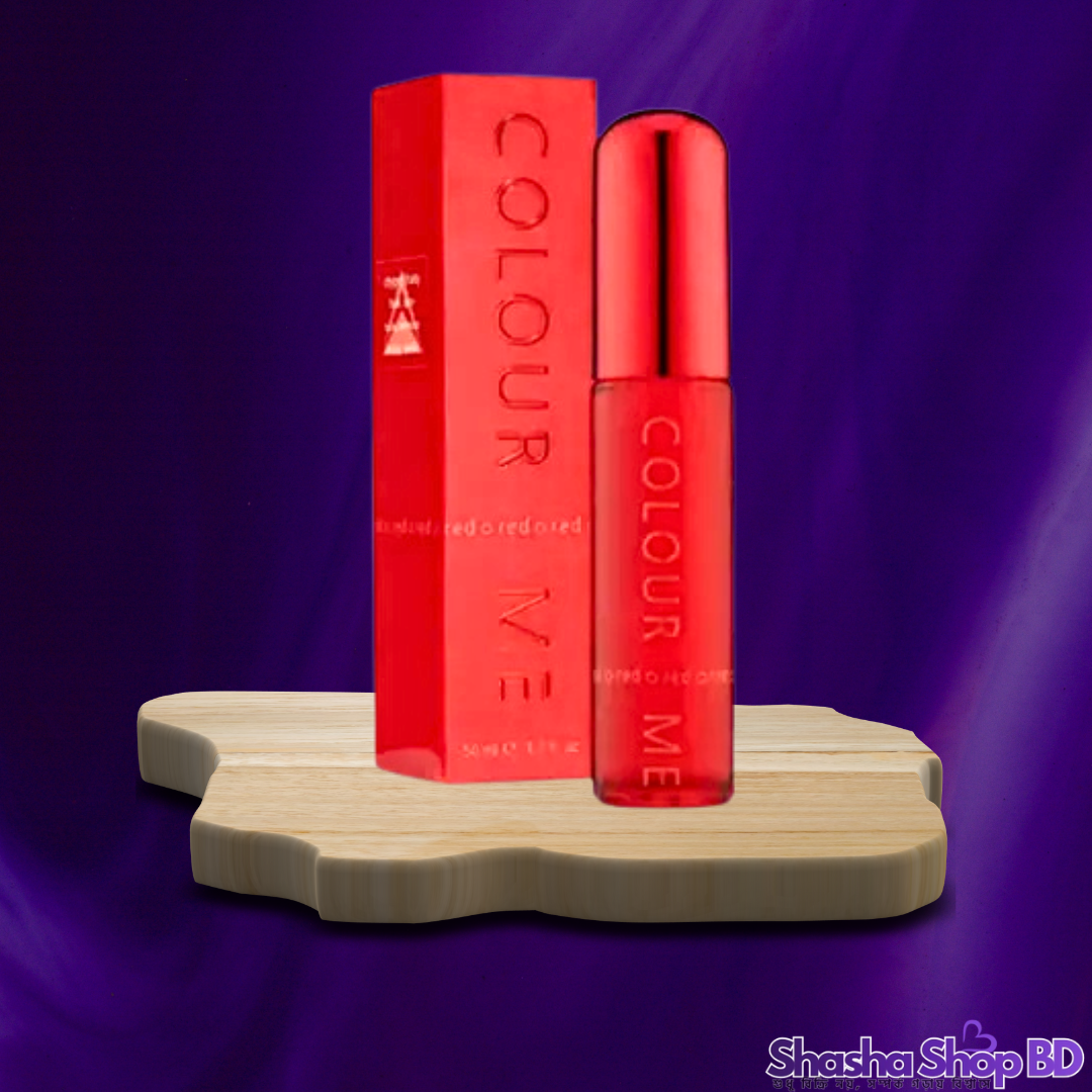 🔥 Colour Me Red Parfum De Toilette Perfume Spray – 50ml তীব্র আকর্ষণ আর আভিজাত্যের এক অনন্য মেলবন্ধন—যা আপনাকে করবে ভিড়ের মাঝে সবার সেরা!