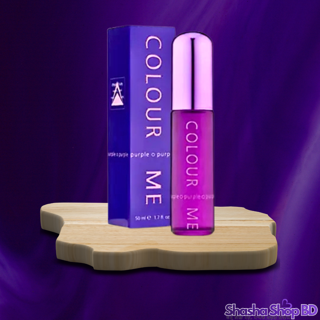 💜 Colour Me Purple Parfum De Toilette Perfume Spray – 50ml আভিজাত্য আর রোমান্টিকতার এক মায়াবী মেলবন্ধন—যা আপনাকে দেবে এক রাজকীয় উপস্থিতি!