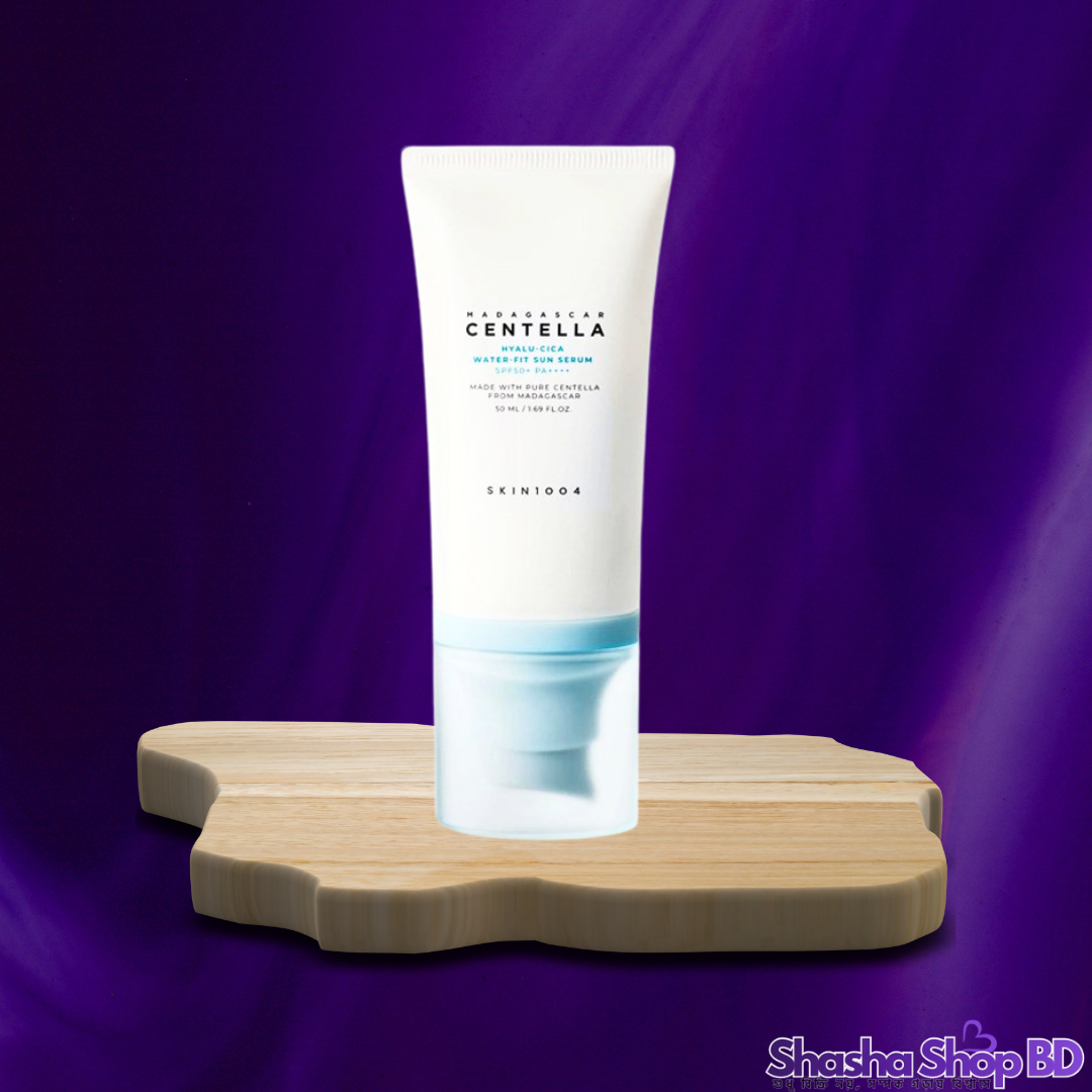 ☀️ SKIN1004 Madagascar Centella Hyalu-Cica Water-Fit Sun Serum SPF50+ PA++++ – 50ml সান প্রোটেকশন আর হাইড্রেশনের এক জাদুকরী সংমিশ্রণ—যা দেবে আপনার ত্বককে কাঁচের মতো স্বচ্ছ আভা!