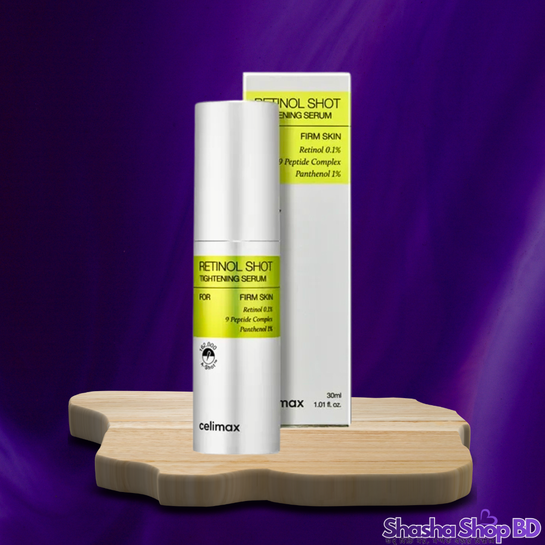 Celimax The Vita A Retinol Shot Tightening Serum – 30ml বড় লোমকূপ আর ঝুলে যাওয়া ত্বকের সমাধান—ফিরে পান একদম নিখুঁত আর টানটান ত্বক!
