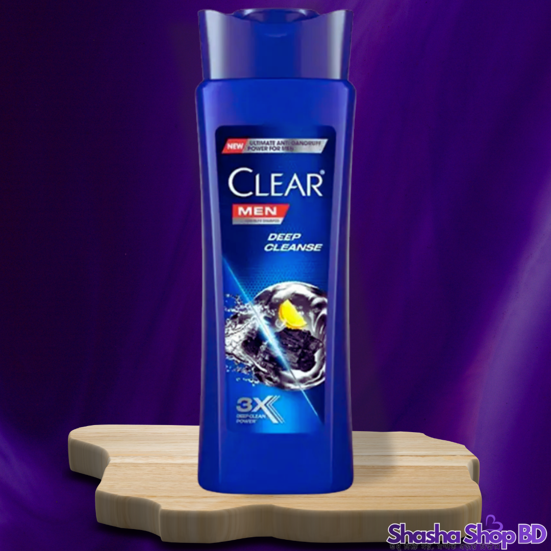❄️ Clear Men Deep Cleanse Anti-Dandruff Shampoo – 165ml (Ultimate Anti-Dandruff Power – খুশকি মুক্ত স্ক্যাল্প এবং গভীর পরিচ্ছন্নতার নিশ্চয়তা!)