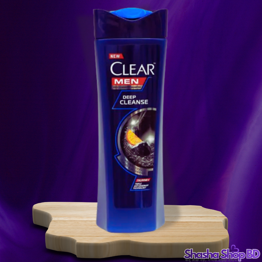 ❄️ Clear Men Deep Cleanse Anti-Dandruff Shampoo – 315ml (3X Deep Clean Power – খুশকি মুক্ত স্ক্যাল্প এবং অ্যাক্টিভেটেড চারকোলের গভীর পরিচ্ছন্নতা!)