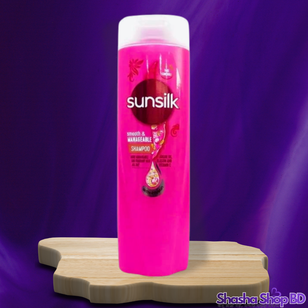 Sunsilk Smooth & Manageable Shampoo – 160ml (Easy Styling & Instant Smoothness – পান সারাদিন জটমুক্ত, রেশমি এবং সুগন্ধি চুল!)