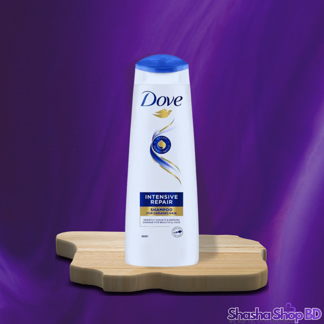 Dove Intensive Repair Shampoo – 250ml (Smart Target Technology – ক্ষতিগ্রস্ত চুলের গভীরে পুষ্টি এবং দীর্ঘস্থায়ী সুরক্ষা!)