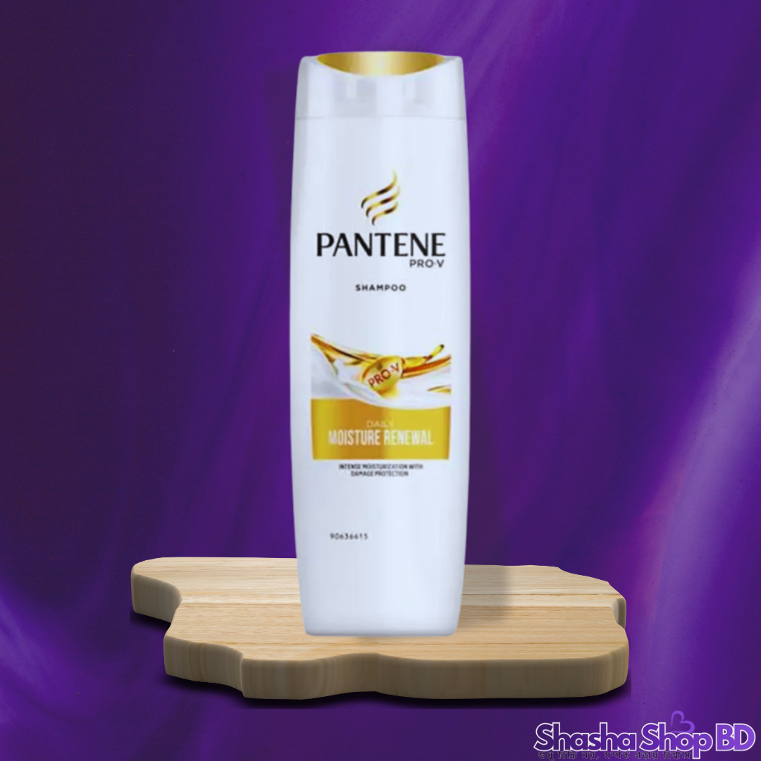 Pantene Pro-V Daily Moisture Renewal Shampoo – 300ml (Intense Moisture with Damage Protection – শুষ্ক ও প্রাণহীন চুলে ফিরিয়ে আনুন প্রাকৃতিক আর্দ্রতা!)