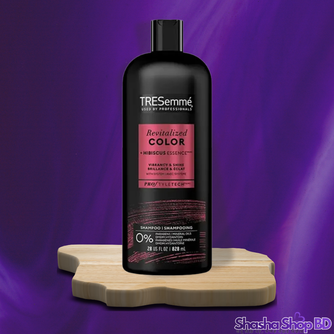 TRESemmé Color Revitalize Shampoo – 828ml (With Hibiscus Essence – আপনার হেয়ার কালারের উজ্জ্বলতা ধরে রাখুন ৮ সপ্তাহ পর্যন্ত!)