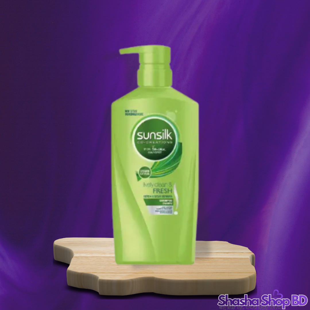 Sunsilk Lively Clean & Fresh Shampoo – 625ml (With Vitamin Citrus – দীর্ঘস্থায়ী সতেজতা এবং খুশকি-মুক্ত পরিষ্কার স্ক্যাল্পের জন্য!)