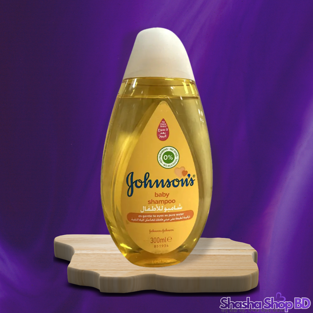 Johnson's Baby Shampoo – 300ml (No More Tears Formula – আপনার সোনামণির চুলের যত্নে একদম নিরাপদ ও কোমল!)