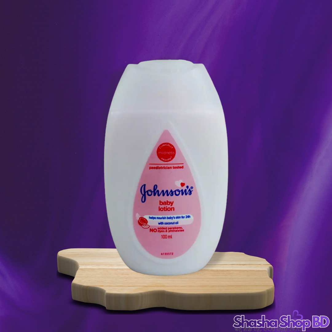 Johnson's Baby Pink Lotion – 100ml (24 Hour Moisture & Clinically Mildness Proven – শিশুর কোমল ত্বকের চিরচেনা সুরক্ষা!)