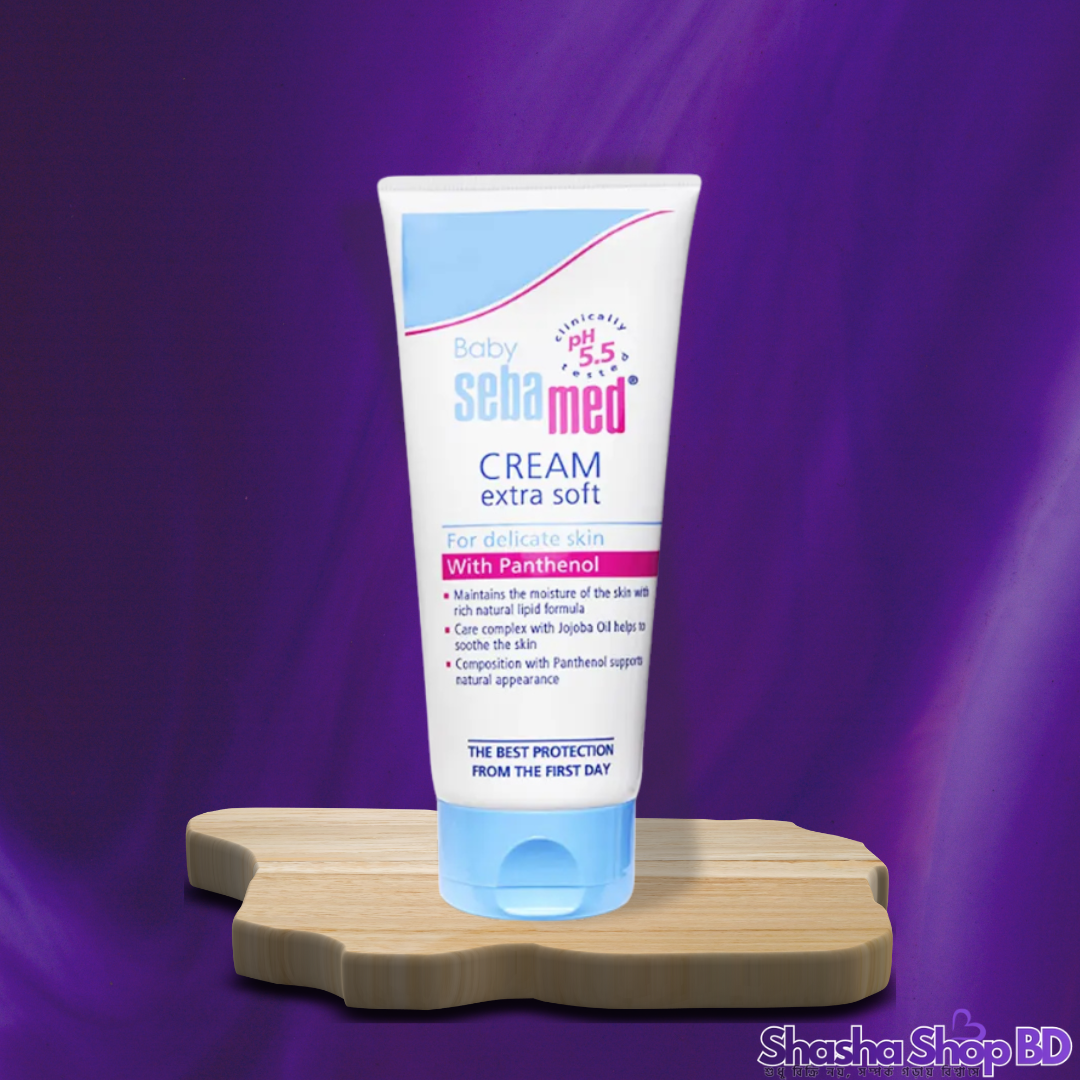 Sebamed Baby Cream Extra Soft – 200ml (pH 5.5 & With Panthenol – শিশুর অতি স্পর্শকাতর ত্বকের নিবিড় যত্ন ও সুরক্ষা!)