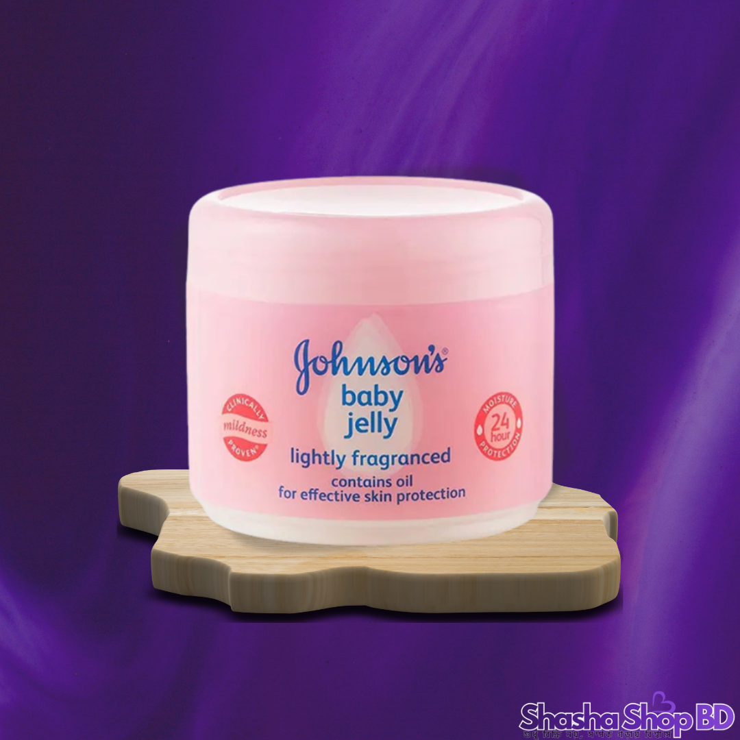 Johnson's Baby Jelly Lightly Fragranced – 100ml (24 Hour Moisture Protection – শিশুর ত্বকের কোমলতা ও সুরক্ষায় এক অনন্য কবজ!)