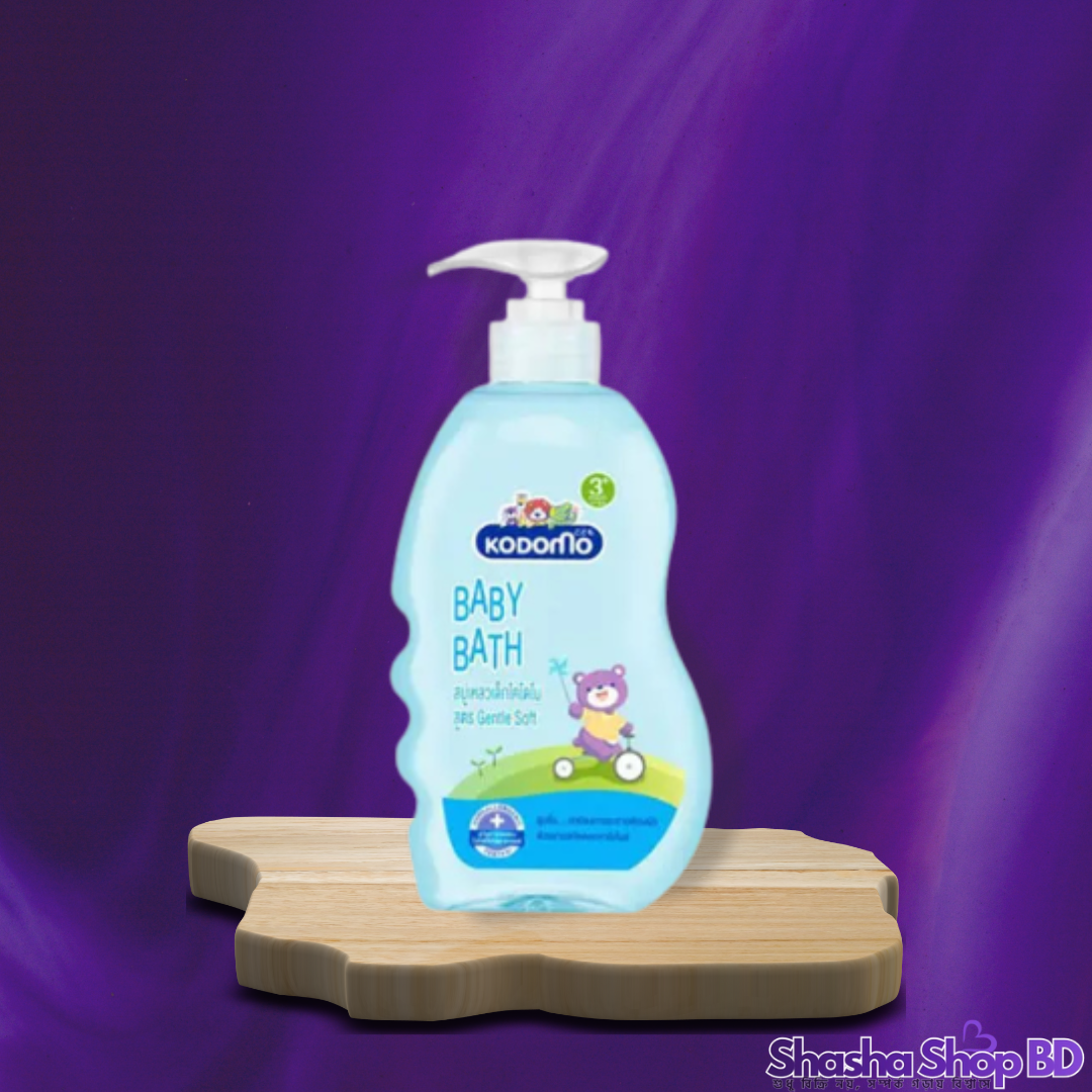 Kodomo Baby Bath Gentle Soft 3+ – 400ml (Gentle Soft for Active Kids – সোনামণির প্রতিদিনের গোসলে কোমল পরিচ্ছন্নতা!)