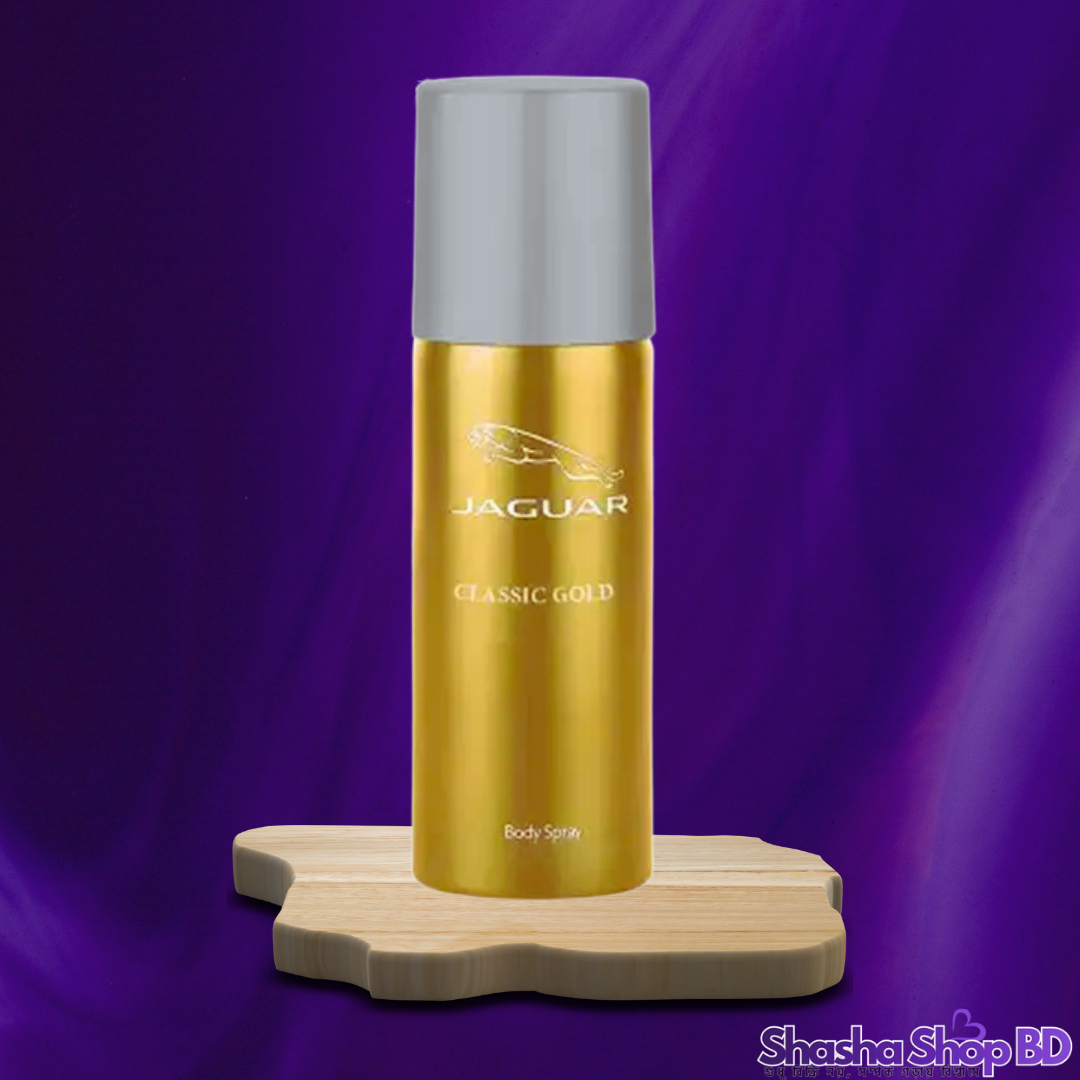 Jaguar Classic Gold Deodorant Body Spray – 200ml (Bold, Elegant & Charismatic – আপনার ব্যক্তিত্বে যোগ করুন রাজকীয় আভিজাত্য!)