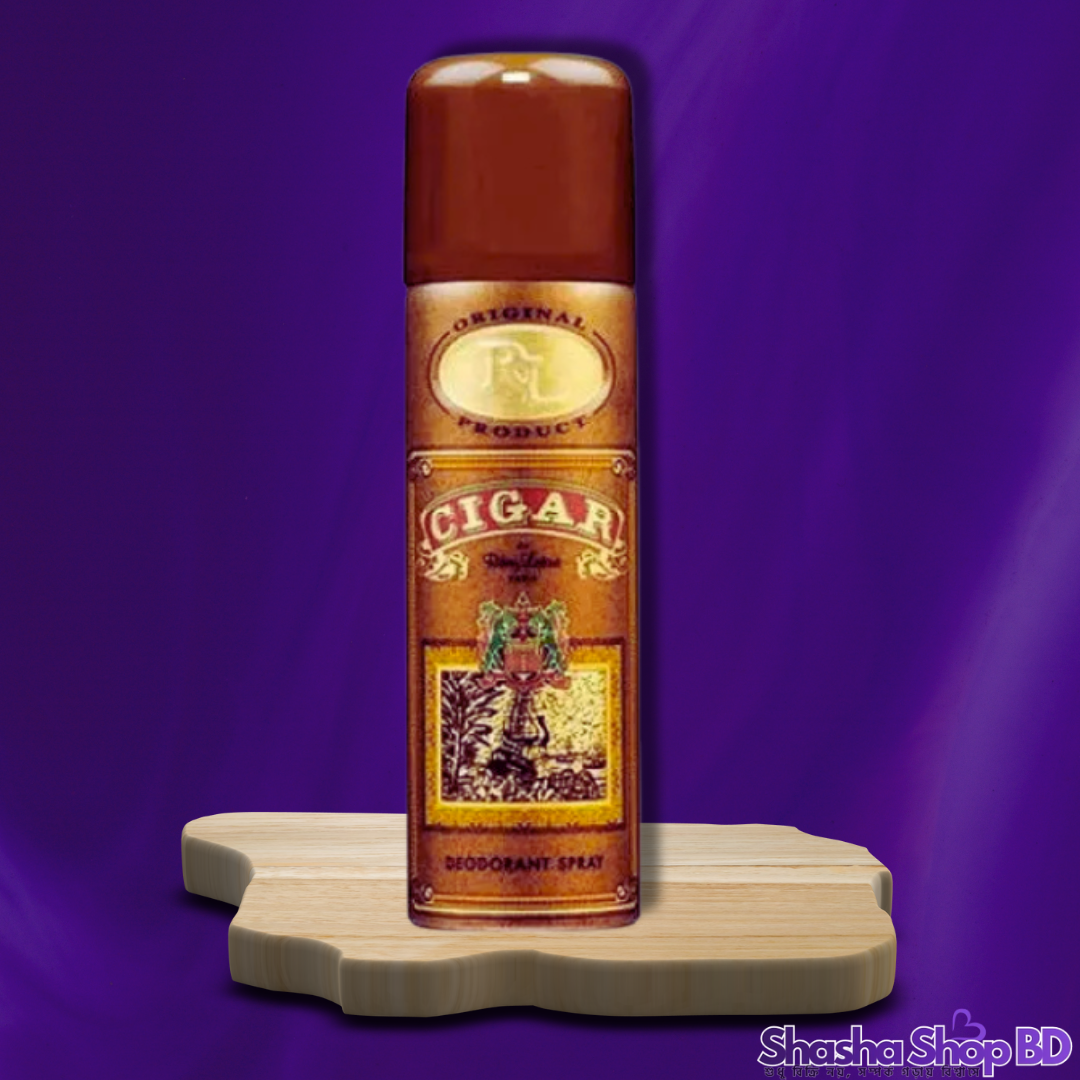 Cigar Deodorant Body Spray – 200ml (Bold, Spicy & Sophisticated – শক্তিশালী এবং আভিজাত্যপূর্ণ ব্যক্তিত্বের প্রথম পছন্দ!)