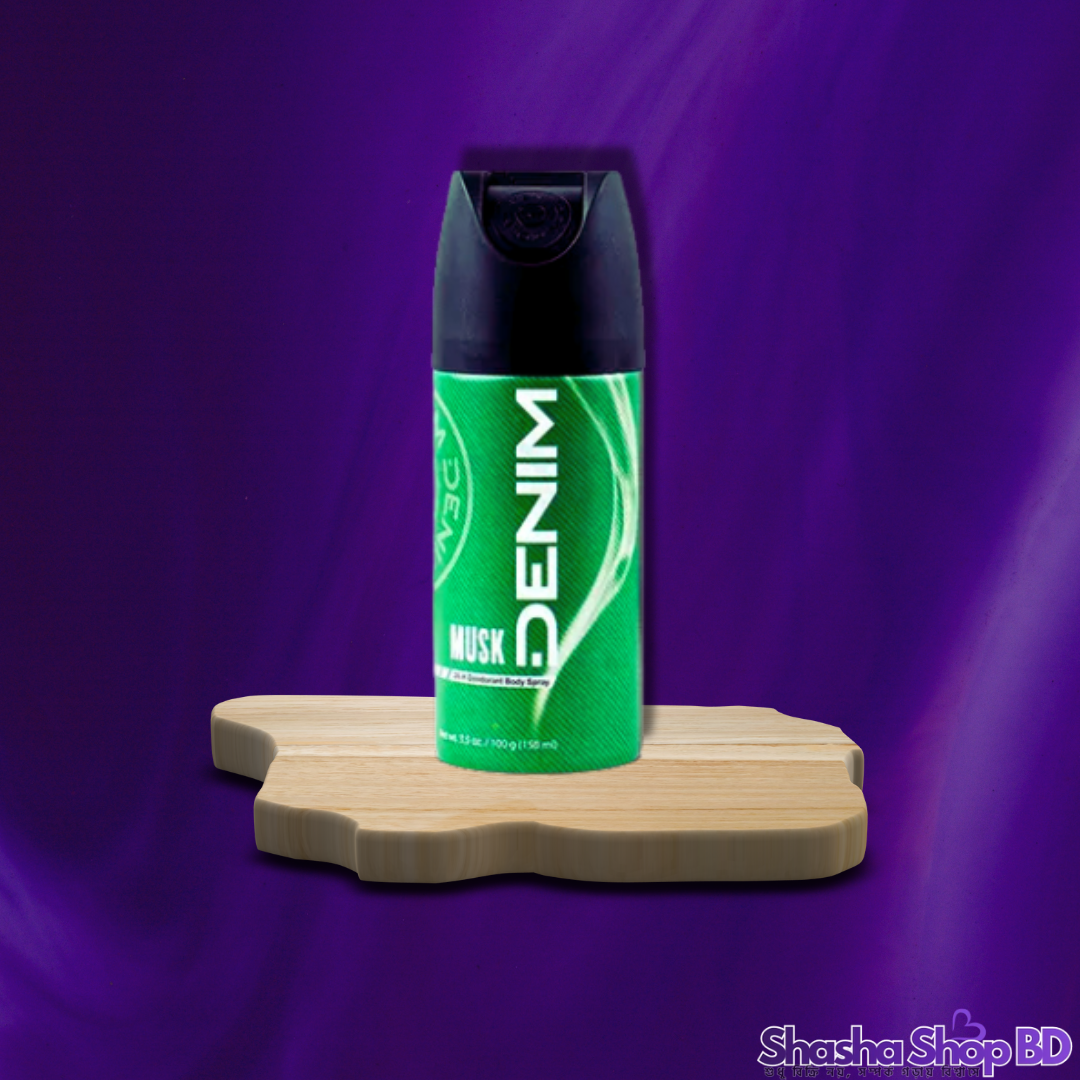 Denim Body Spray Musk – 150ml (Classic, Masculine & Long-lasting – আপনার ব্যক্তিত্বে যোগ করুন এক অনন্য ও শক্তিশালী আভা!)