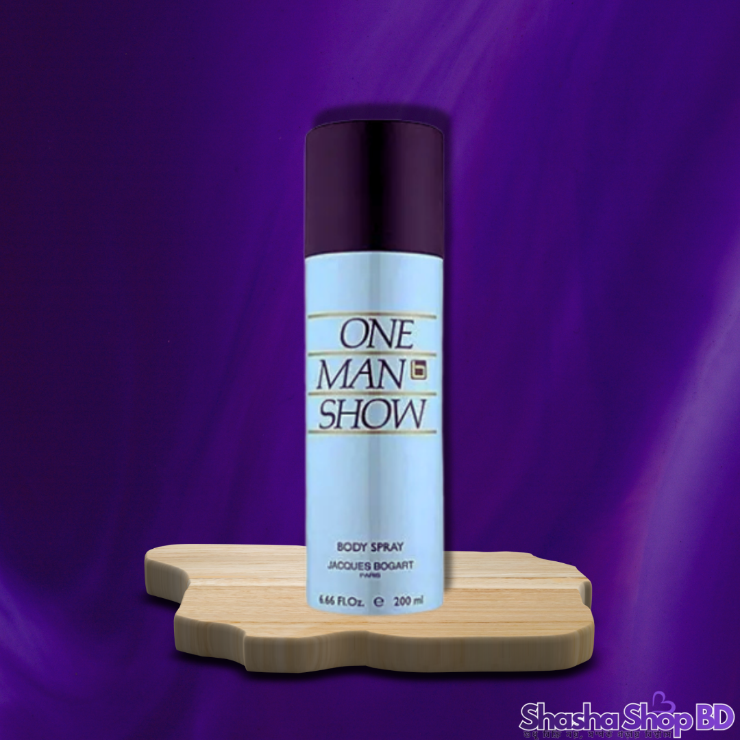 Jacques Bogart One Man Show Body Spray – 200ml (The Ultimate Classic – আপনার উপস্থিতিকে করুন আরও শক্তিশালী ও স্মরণীয়!)