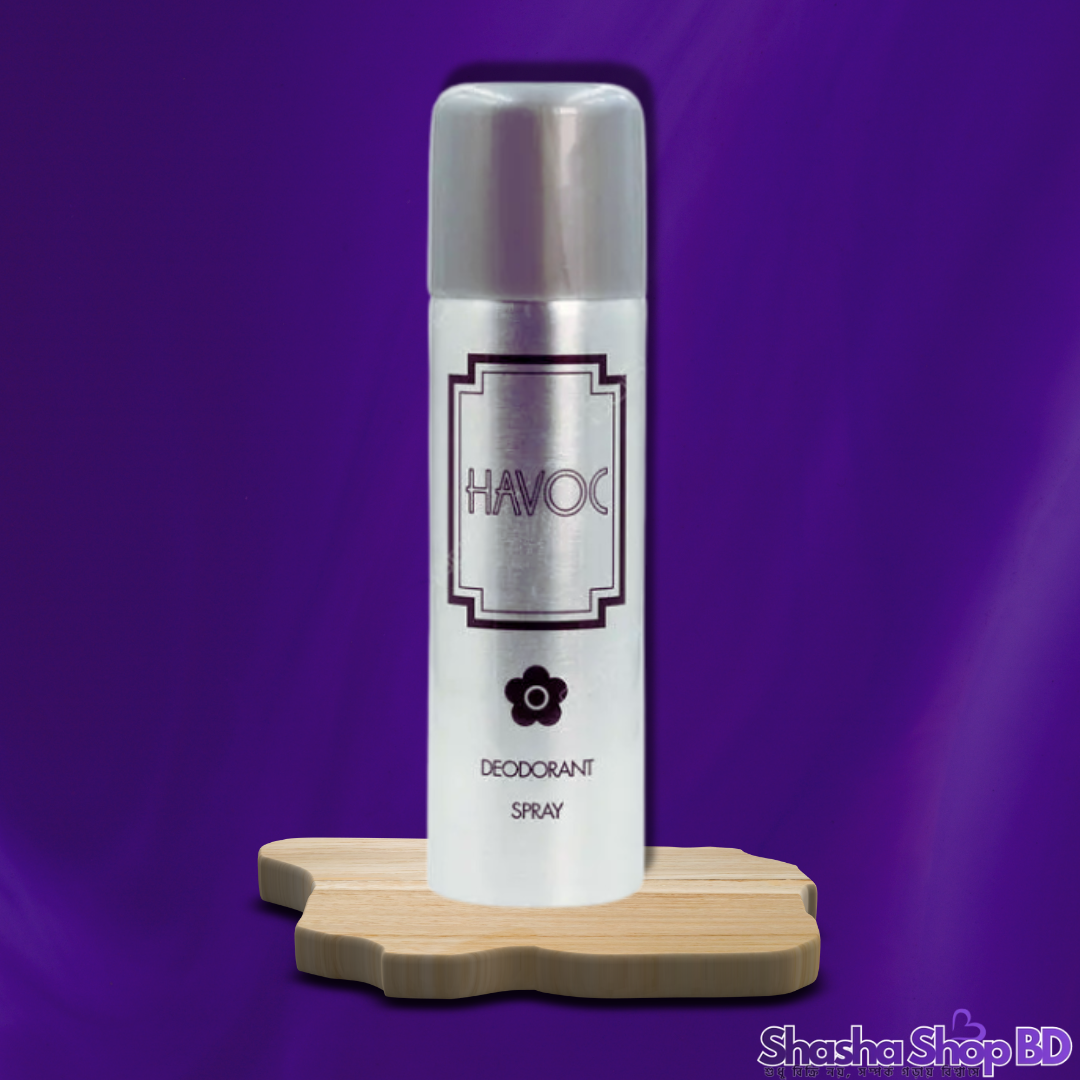 Havoc Silver Deodorant Body Spray – 200ml (Classic, Fresh & Timeless – আধুনিক পুরুষের আভিজাত্য আর সতেজতার অনন্য নাম!)