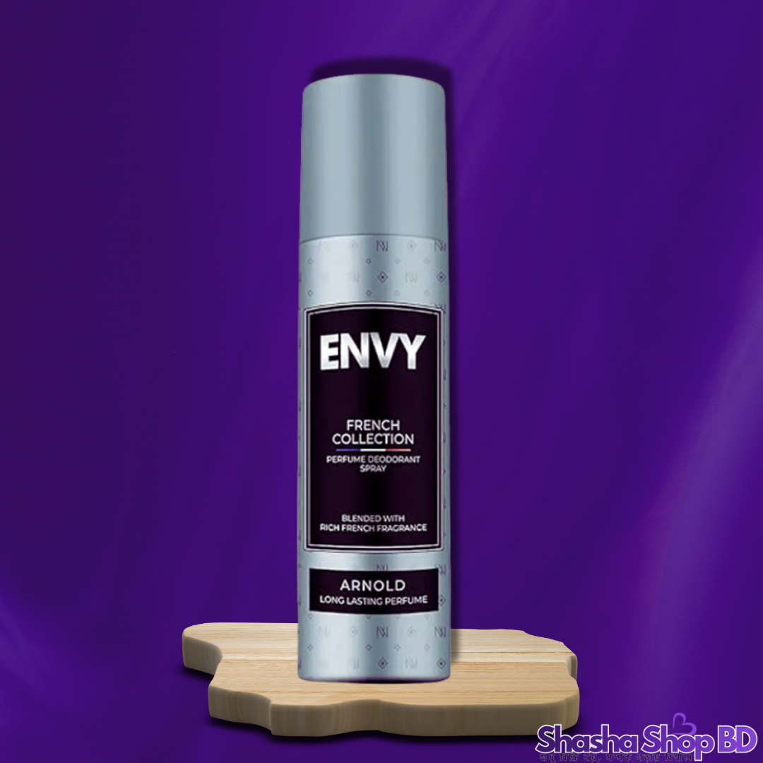 Envy Arnold Perfume Deodorant Spray – 120ml (Sophisticated, Timeless & Long-lasting – আপনার ব্যক্তিত্বে আনুন ফরাসি আভিজাত্যের ছোঁয়া!)