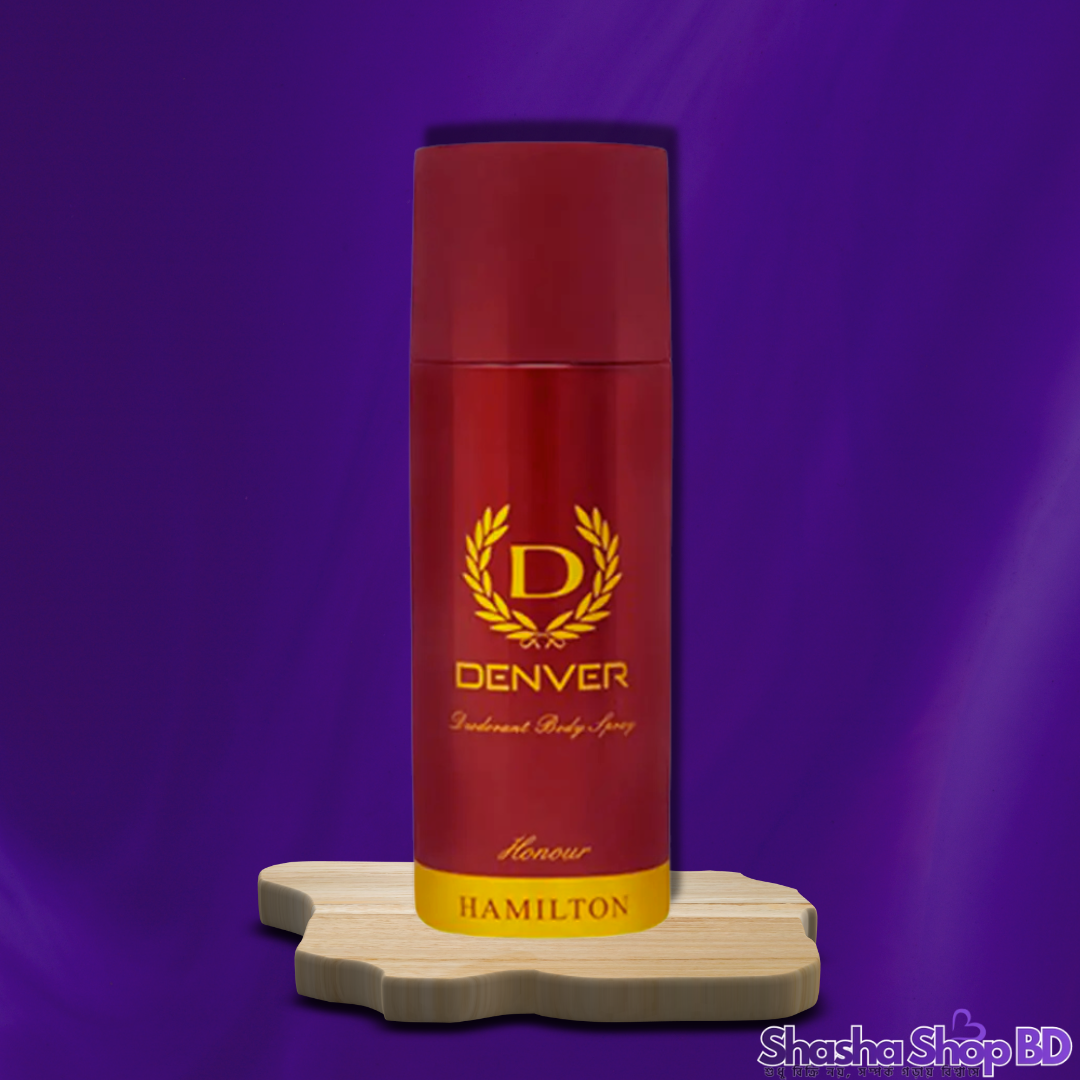 Denver Honour Hamilton Deodorant Body Spray – 150ml (Classic, Powerful & Regal – রাজকীয় আভিজাত্য এবং দীর্ঘস্থায়ী সতেজতার এক অনন্য মেলবন্ধন!)
