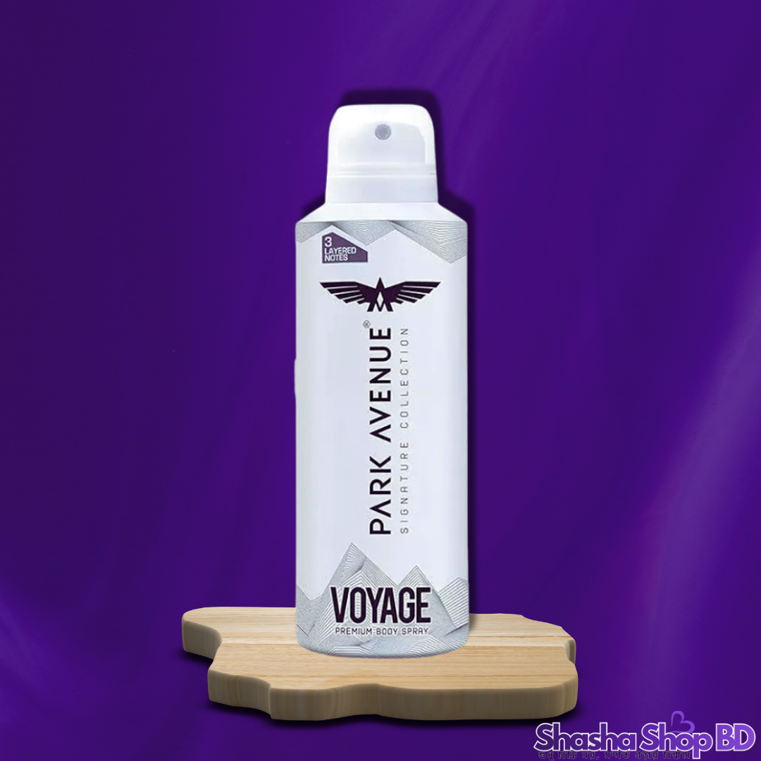 Park Avenue Voyage Signature Collection Body Spray – 150ml (Fresh, Sophisticated & Long-lasting – আপনার প্রতিটি পদক্ষেপে থাকুক সতেজতা এবং আত্মবিশ্বাসের ছাপ!)