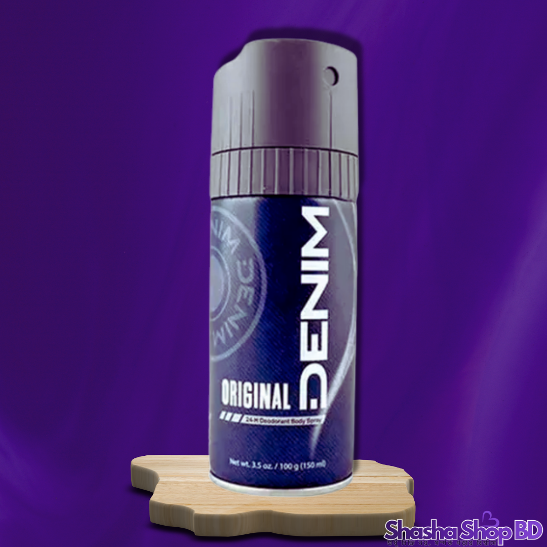 Denim Original Deodorant Body Spray – 150ml (The Iconic Scent of Confidence – ঐতিহ্যের আভিজাত্যে নিজেকে রাখুন সারাদিন সতেজ!)